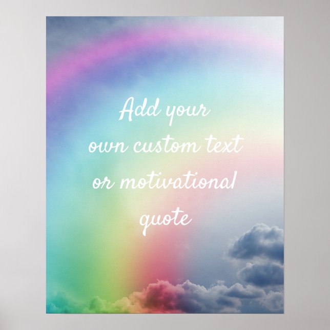 Créer une affiche de devis personnalisée - Nuages  (Devant)