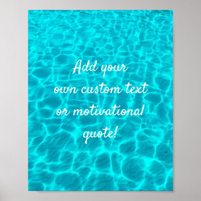 Créer Une Affiche De Devis Personnalisée - Piscine (Devant)