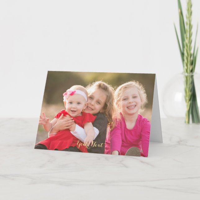 Créer une carte personnalisée de voeux photo (Devant)