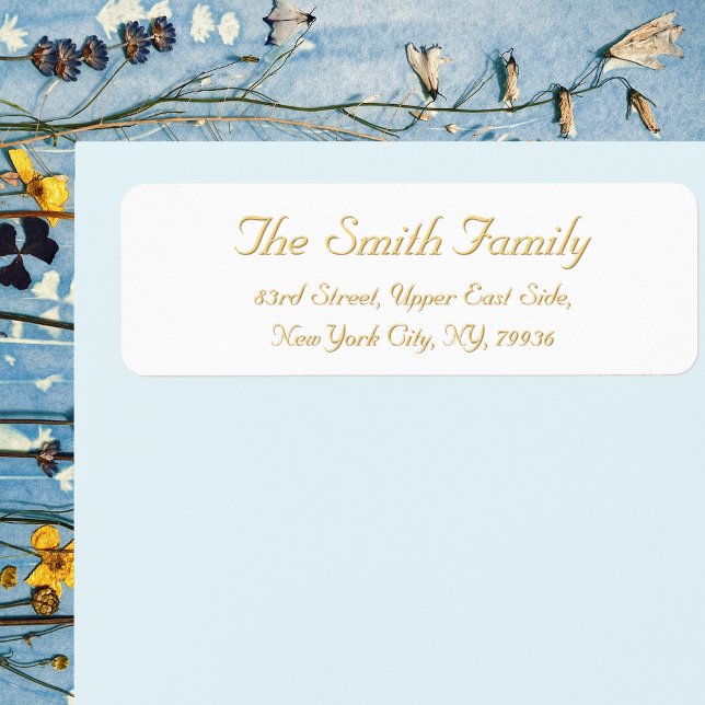 Créer une étiquette d'adresse de retour élégante p (Create Personalized Elegant Return Address Label)