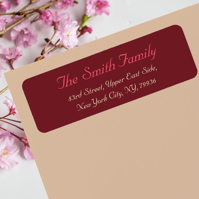 Créer une étiquette d'adresse de retour moderne et (Create Custom Modern Elegant Return Address Label)