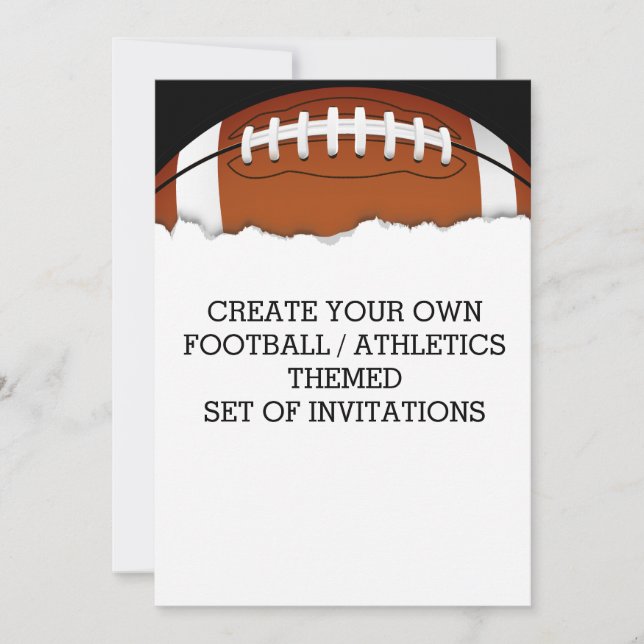 Créer une invitation à thème de football (Devant)