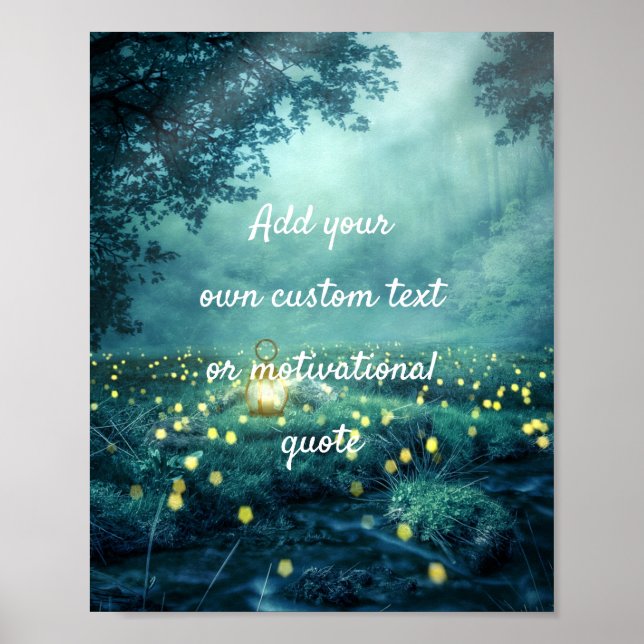 Créer Une Poster De Citation Personnalisée - Forêt (Devant)