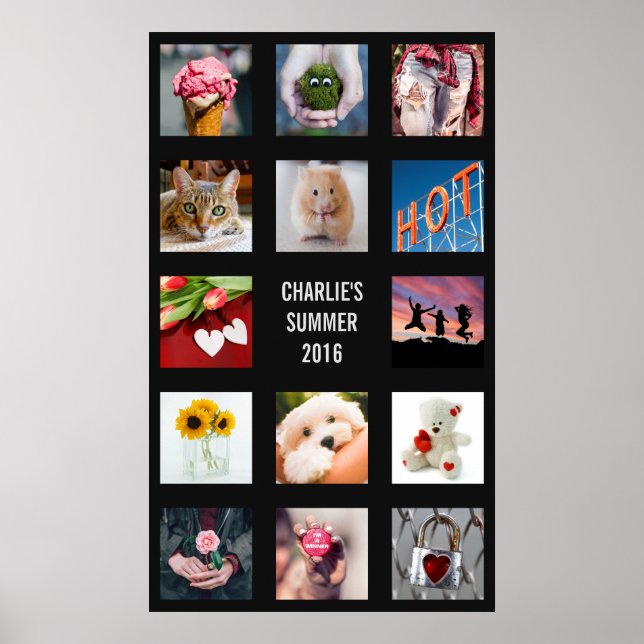 CRÉER : VOS PROPRES PHOTOS ET poster TEXTE (Devant)