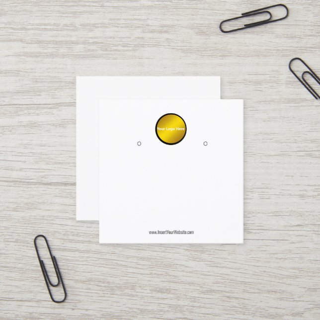 Créer votre carte d'affichage d'écoute de logo per (Devant/Arrière en situation)