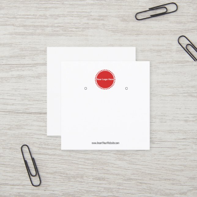 Créer votre carte d'affichage d'écoute de logo per (Devant/Arrière en situation)