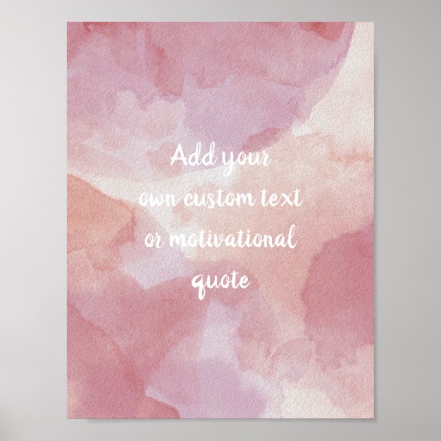 Créer votre propre affiche personnalisée - Aquarel (Devant)