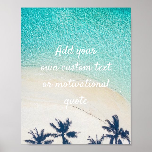 Créer votre propre affiche personnalisée - Plage (Devant)