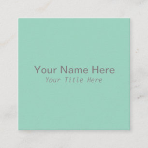 Créer votre propre Carte de visite Carré