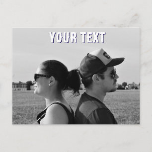 créer votre propre carte postale photo et texte