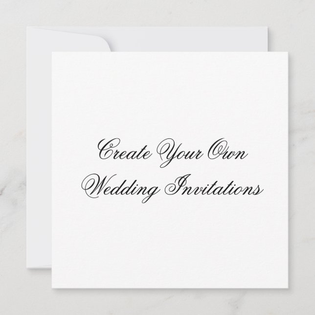 Créer votre propre forme de Carré Invitations de m (Devant)