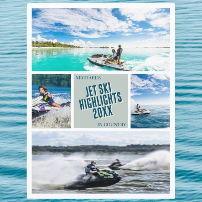 Créer votre propre photo de jet ski Carte postale (Créateur téléchargé)