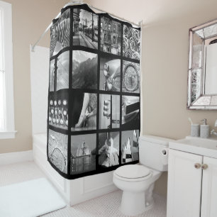 Créer-Votre-Propre rideau en douche de collage de