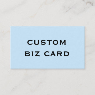 CRÉEZ VOS CARTES DE VISITE BLEU CIEL