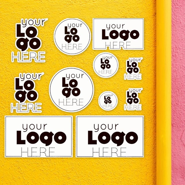 Créez vos propres autocollants de logo d'entrepris (Créateur téléchargé)