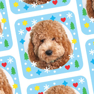 Créez Vos Propres Autocollants Photo Vacances Bleu