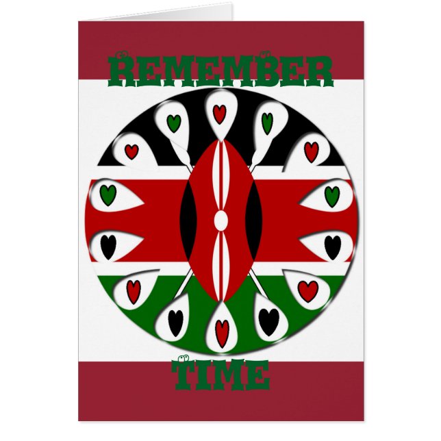 Créez Vos Propres Coeurs Kenyans Colorés (Devant)