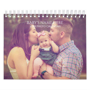 Créez vos propres photos de bébé 2025 Calendrier