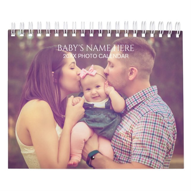 Créez vos propres photos de bébé 2025 Calendrier (Protection)