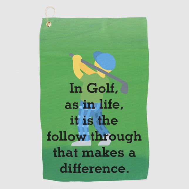 Créez vos propres serviettes de golf uniques (Devant)