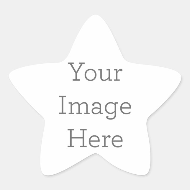 Créez votre  autocollant en forme d'étoile (Devant)
