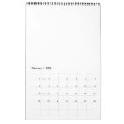 Créez votre  calendrier double page Medium