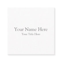 Créez votre  carte de visite carrée