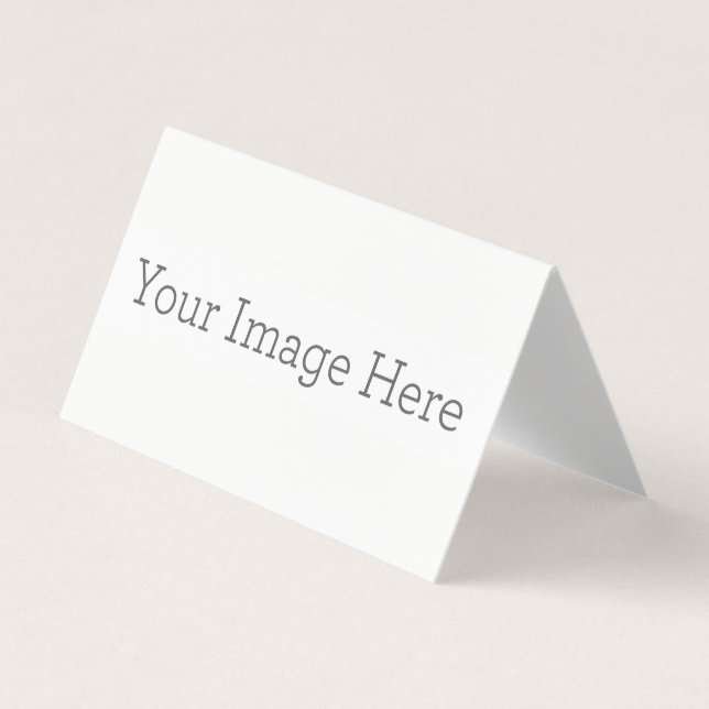 Carte de visite pliée Horizontale Tente personnalisée (Devant)