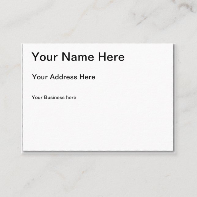 Cartes de visite Grande : 8,9 cm x 6,4 cm (Devant)
