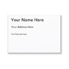 Créez votre carte de visite grand format