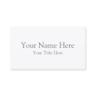 Créez votre  carte de visite standard