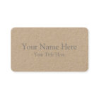 Créez votre  carte de visite standard