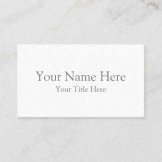 Créez votre  carte de visite standard