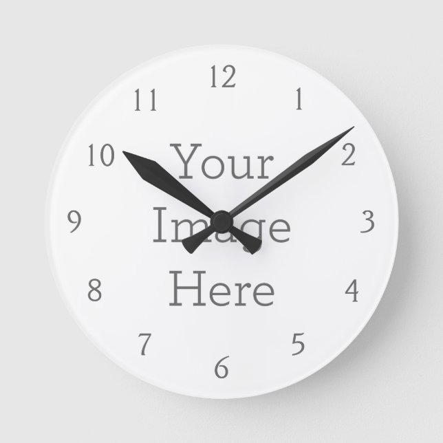 Wall Clock, Acrylique rond de 20,31 cm (Recto)