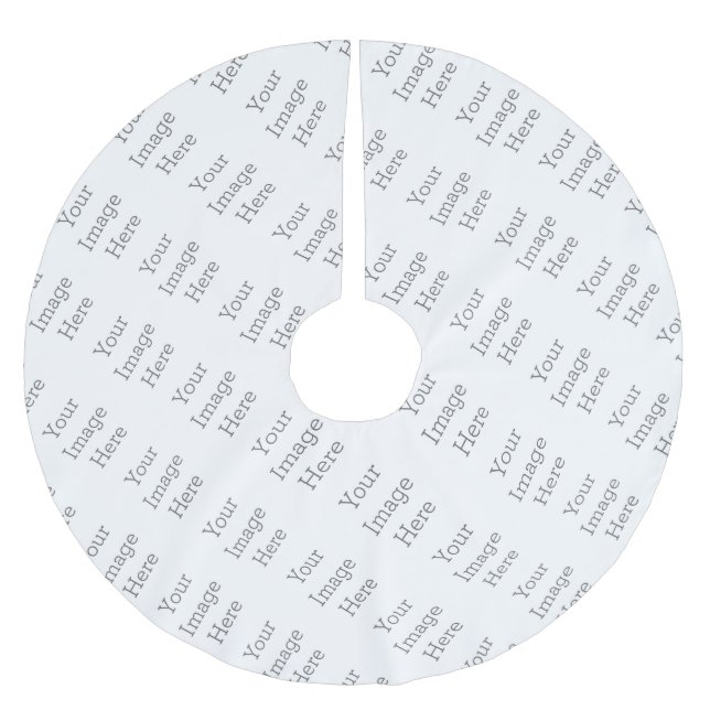 Jupon de sapin personnalisé en Polyester brossé (Devant)