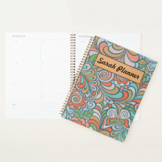 Créez votre nom Daily Weekly mensually Planner