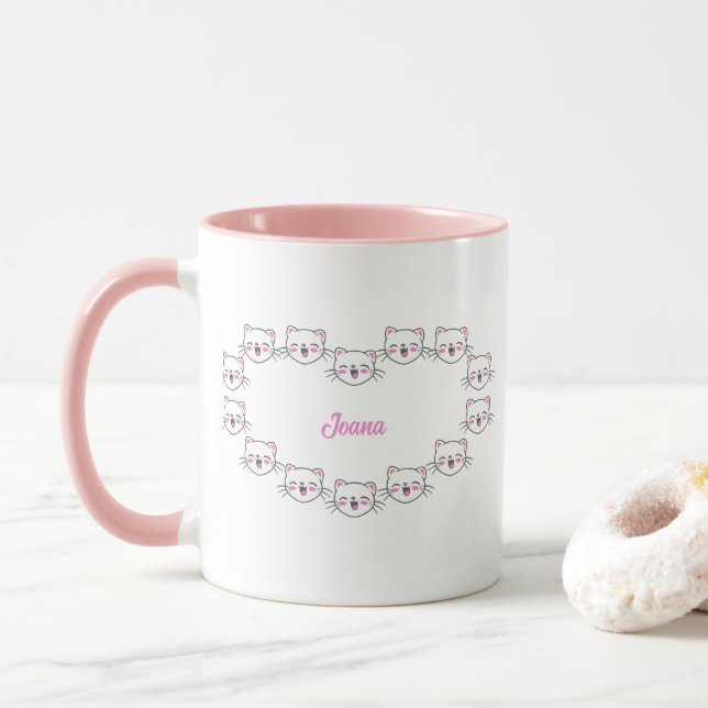 Créez votre nom Mugs ALCM005 (Avec donut)