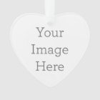 Créez votre ornement en forme de coeur (acrylique)