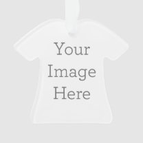 Créez votre ornement format T-shirt (acrylique)