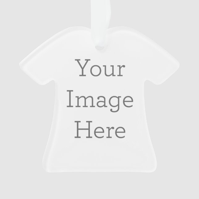 Ornament en acrylique, Ornement de chemise en acrylique (devant)