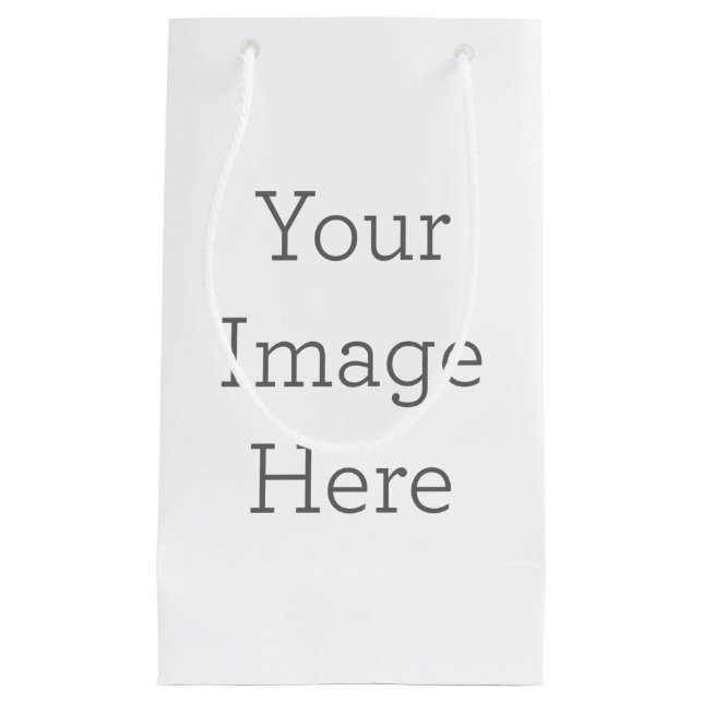 Sac-cadeau personnalisé Petit, finition Brillante (Devant)