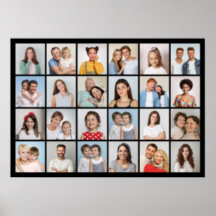 Créez votre propre 24 Photo Collage Poster