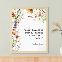 Créez votre propre affiche florale personnalisée