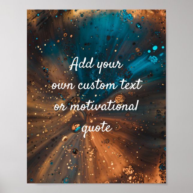 Créez votre propre affiche personnalisée - Bronze  (Devant)