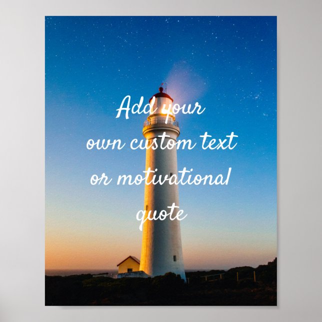 Créez votre propre affiche personnalisée - Phare (Devant)