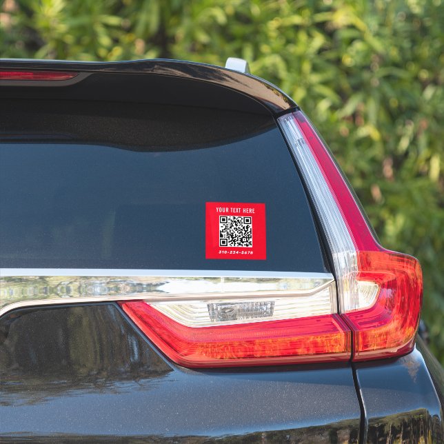 Créez votre propre autocollant de voiture Qr Code (Côté voiture)