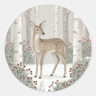Créez Votre Propre Autocollant Rond de Cerf d'Hive