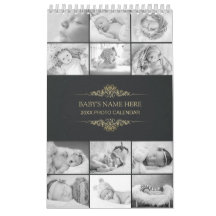 Créez votre propre B&W Baby Photos 2025 Calendrier