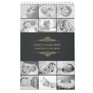 Créez votre propre B&W Baby Photos 2025 Calendrier