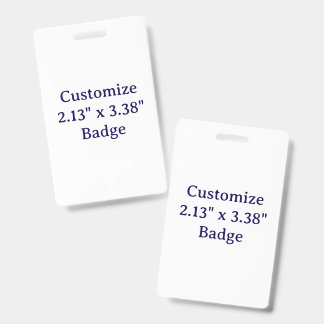 Créez votre propre badge vertical en plastique